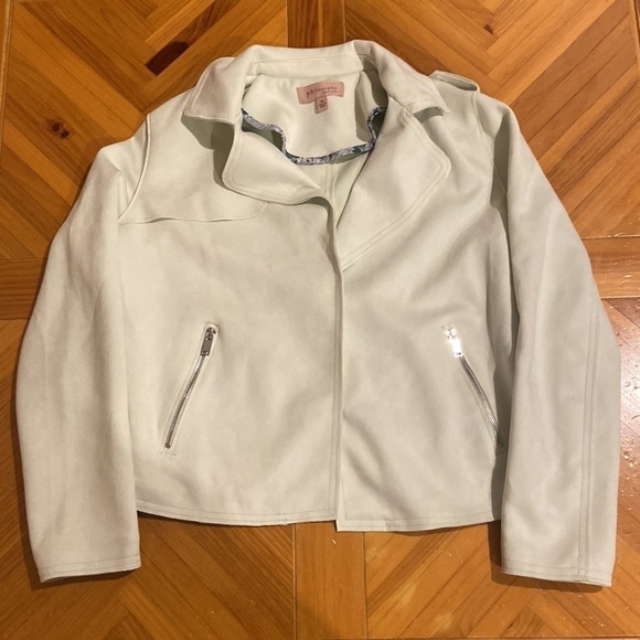 Philosophy Jackets & Blazers - Women’s Philosophy Mint Green Suede Look/Feel Jacket in Size M [EXCELLENT]